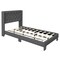 Button Tufted Upholstered Platform Bed, Twin/Full/Queen Size, Modern Design